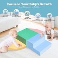 HHH HIKECUCAN 4-piece soft foam climbing blocks for toddlers with built-in ball pit - view 8
