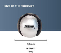 Zeekio pack of 3 beginner juggling balls with synthetic leather panels and millet fill - view 2