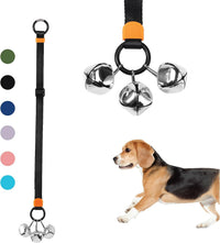 Dog Door Bell with Hanging Ring - One Dog Bell / Black