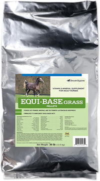 Uckele by SmartEquine EquiBase Grass Pellets | Horse Vitamins & Minerals Supplement, Forage Balancer | Horses in Light to Moderate Work | 30 lb Bag