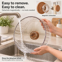 Super Silent Hamster Wheel 10.2 Inch, Magnetic Running Wheel - Wood Brown / Medium(10.4 inch) - image 4