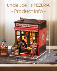 Cutefun Book Nook Kit, Bach Strings Musical Instrument Store - Uncle Joe's Pizzeria - image 2