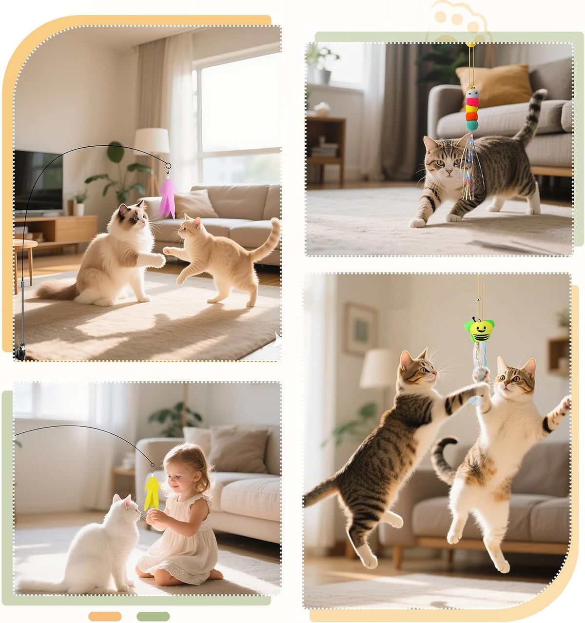 12PCS Interactive Kitten Toys - Suction Cup Toys - image 3