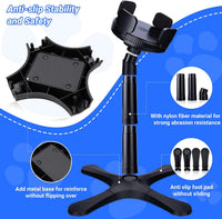 Dog Bowls Elevated Adjustable Stand - Dog Bowl Stand 2 Pack Black - image 3