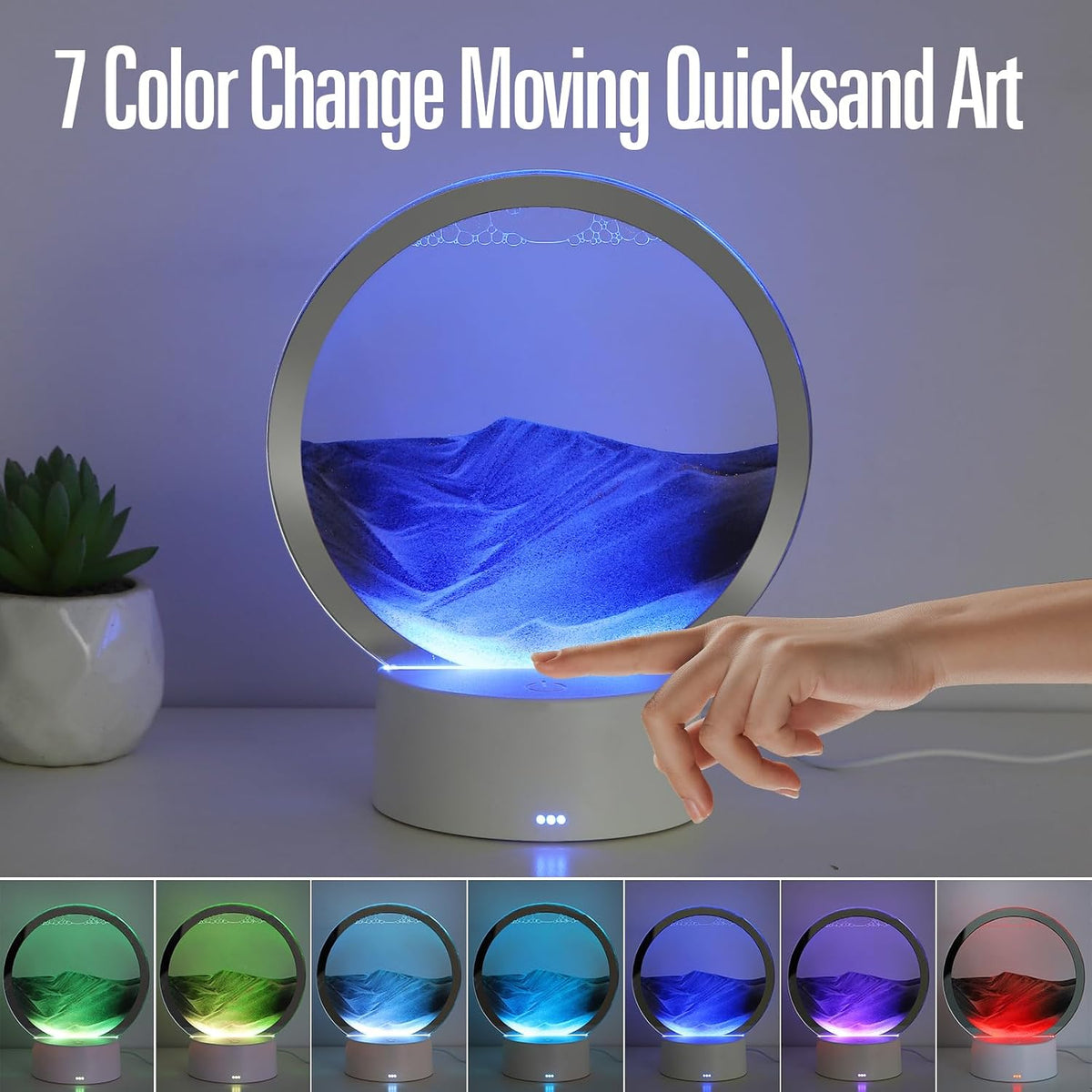 Moving Sand Art Liquid Motion - 6 inch / Black - image 4