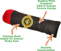 Meowijuana | Catnip Filled Cigar Toy | Promotes Play and Cat Health | Includes Organic Catnip Grown in North America | Feline and Cat Lover Approved