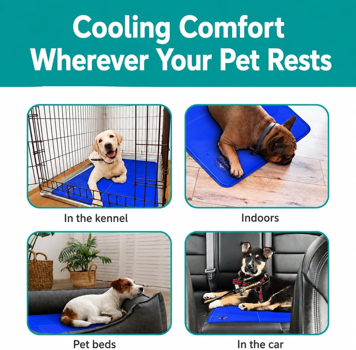 Arf Pets Dog Cooling Mat, Solid Gel Self-Cool Pad - 20 x 30 - image 3
