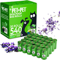 Pet N Pet Dog Poop Bags Rolls, Lavender Scented, Plant Based - Lavender- Scented / 1 Count (Pack of 540)