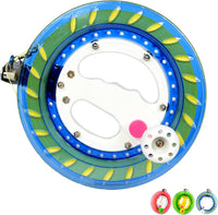 Simxkai Kite Line Winder – Beginner-Friendly Spool with Easy-Grip Handle – Fun for Kids & Family - 8in with 1000ft / Blue