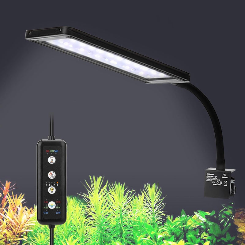fishkeeper Clip On Aquarium Light - For 11.81-16.92 inch Fish Tank
