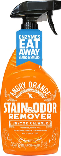 Angry Orange 2-in-1 enzyme stain and odor remover in Orange Rush scent