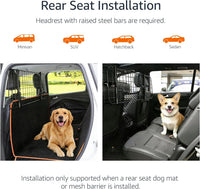 Amazon Basics Adjustable Dog Car Barrier for Vehicles, Black - image 2