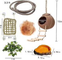 10PCS Crested Gecko Tank Accessories - 10 Piece with Water Dish - image 4
