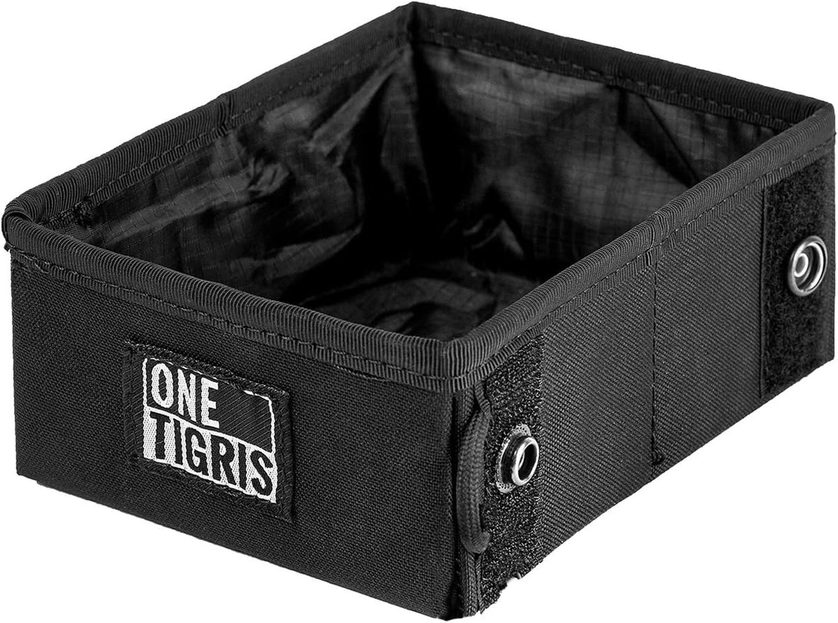 OneTigris Military Collapsible 70 oz Pet Bowl for Small to Medium - S / Black