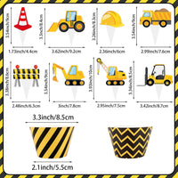Hooqict carnival circus cupcake toppers and wrappers set, 48 pieces - view 15