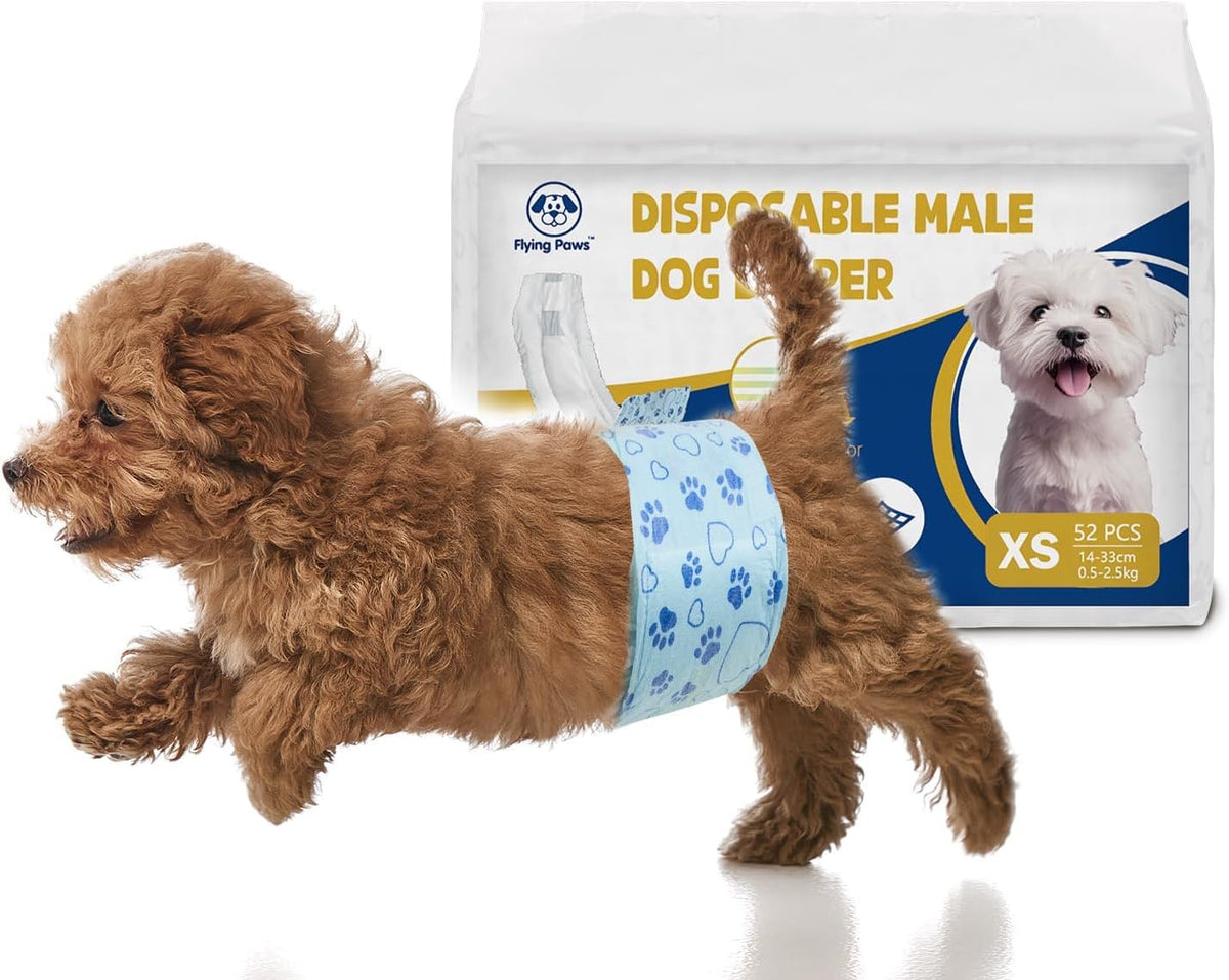 Dog Diapers Male Disposable, Belly Bands for Male Dogs, S 26pcs – Essentials for Dogs - XS-52