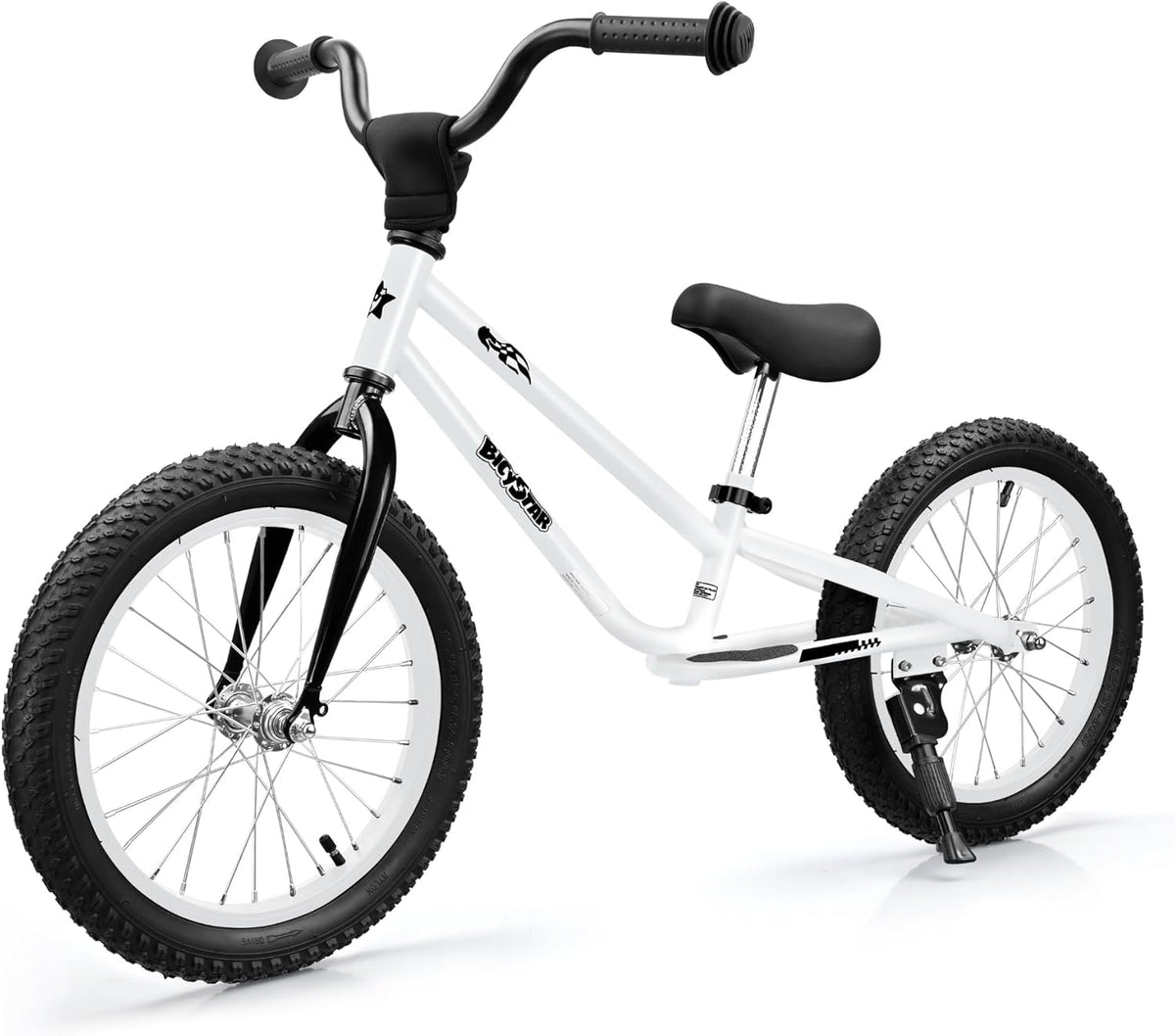 bicystar 16-inch balance bike for kids with BMX-style frame and air tires - view 4