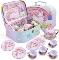 JOYIN Fairy Blossom Tea Party Set for Little Girls - Unicorn