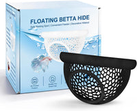 Floating Betta Hide & Shrimp Cave, 3D Printed Aquarium Decor - Black - image 3