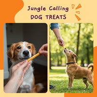 Jungle Calling Dog Treats, Chicken Beef Collagen Sticks, Chew Bones Treat for Small Medium Breed Moderate Chewers, Bully Stick, Long Lasting High Protein Easy to Digest, 5 Inch 10.6 oz