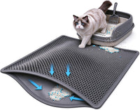 mengbu 35 x 25 inch large cat litter trapping mat with honeycomb layers