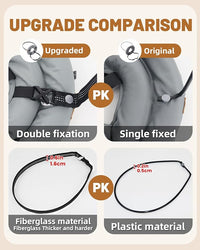 Blind Dog Harness, Lightweight Collar for Dogs&Cats, Adjustable Blind Dog Collar Harness, Pet Anti-Collision Ring for Blind, Eye Injury, Vision Impairment Pets for Protective & Build Confidence XL