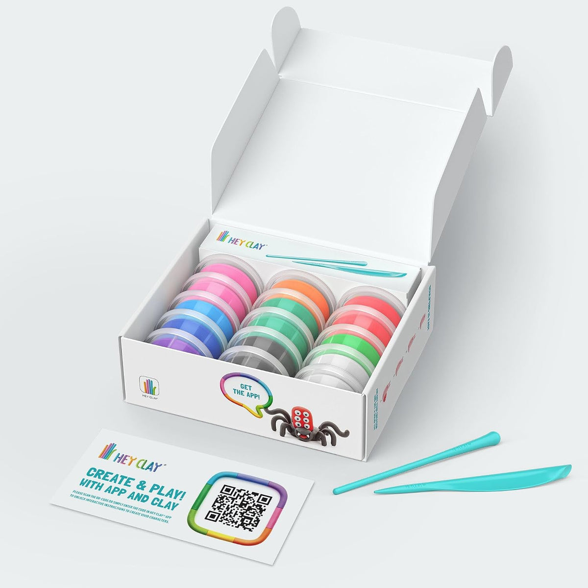 Hey Clay Exotic Pets air dry clay kit with 15 cans and sculpting tools - view 23