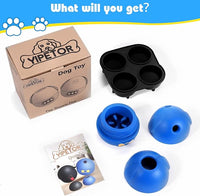Yipetor Interactive Treat Dispensing Dog Toy, Large 3IN1 Dog Enrichment Toy, Tough Rubber Chew Ball Dog Treat Frozen Puzzle Toys for Large Medium Breeds - Keep Them Busy/Anxiety Relief/Feeding Slow