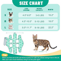 Supet Cat Grooming Hammock, Self-Adhesive Cat Nail Clipper Hammock, Soft Fabric Cat Wrap for Cutting Nails, Quickly Calm Down for Medicine, Teeth Brushing, Ear Cleaning