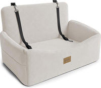 JOEJOY Dog Car Seats for Small Medium Dogs Under 35lbs - Beige / Large