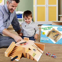 Fingerboard Skate Park Kit with 3 Finger Skateboards & 8 Skatepark - image 3