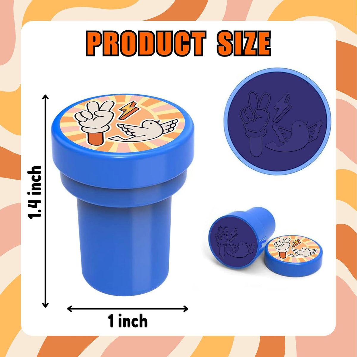 Car and truck stampers for kids, 12 pre-inked stamps in different vehicle designs and colors - view 8