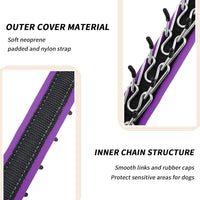 Martingale No Pull Dog Collar for Large Medium Small Dogs - L (19"-26" Neck, 1.5" Wide) / Black Purple - image 2