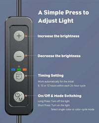 Pawfly 8 Inch 8 W Aquarium Color Enhancement Light for 8" to 15" Fish Tanks, IPX8 Waterproof Aquarium Enhancing LED Light, Brilliant RGB Lights with 7 Single Effects Timer & Adjustable Brightness
