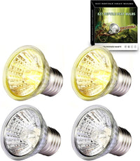 Reptile Heat Lamp, UVA UVB Light for Aquarium Turtle Tank - 4×50w Bulbs