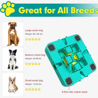 Dog Puzzle Toy Mental Stimulation - Level 3 in 1 Dogs Food Feeder Puzzle, Dog Treat Puzzle Feeder (Advanced-Blue Board)