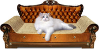 Luxury Cardboard Cat Scratcher Sofa Bed - Brown Lounge