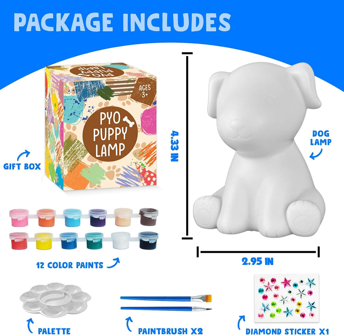 Goodyking Paint Your Own Cat Lamp Kit - Dog 1pcs - image 2