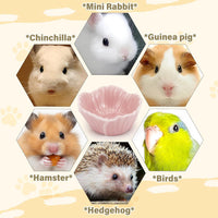 Small Ceramic Pet Hamster Bowl - s,1pc / Yellow - image 2
