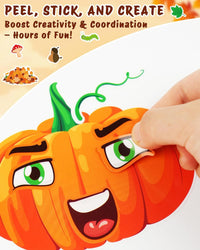 48 Fall Make-a-Face Sticker Sheets for Kids - Fall Harvest - image 3