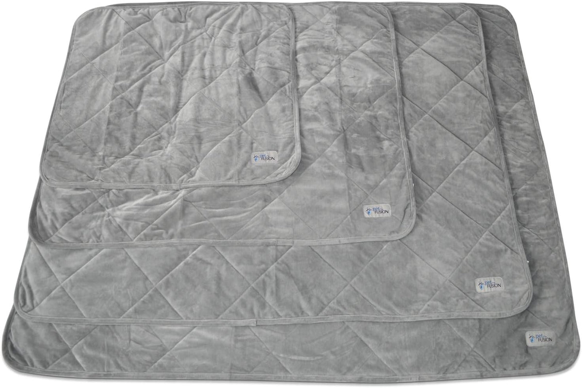 PetFusion Premium Dog and Cat Blanket, Grey or Brown – Essentials for Dogs - Quilted / Large (53 x 42") / Grey - image 4