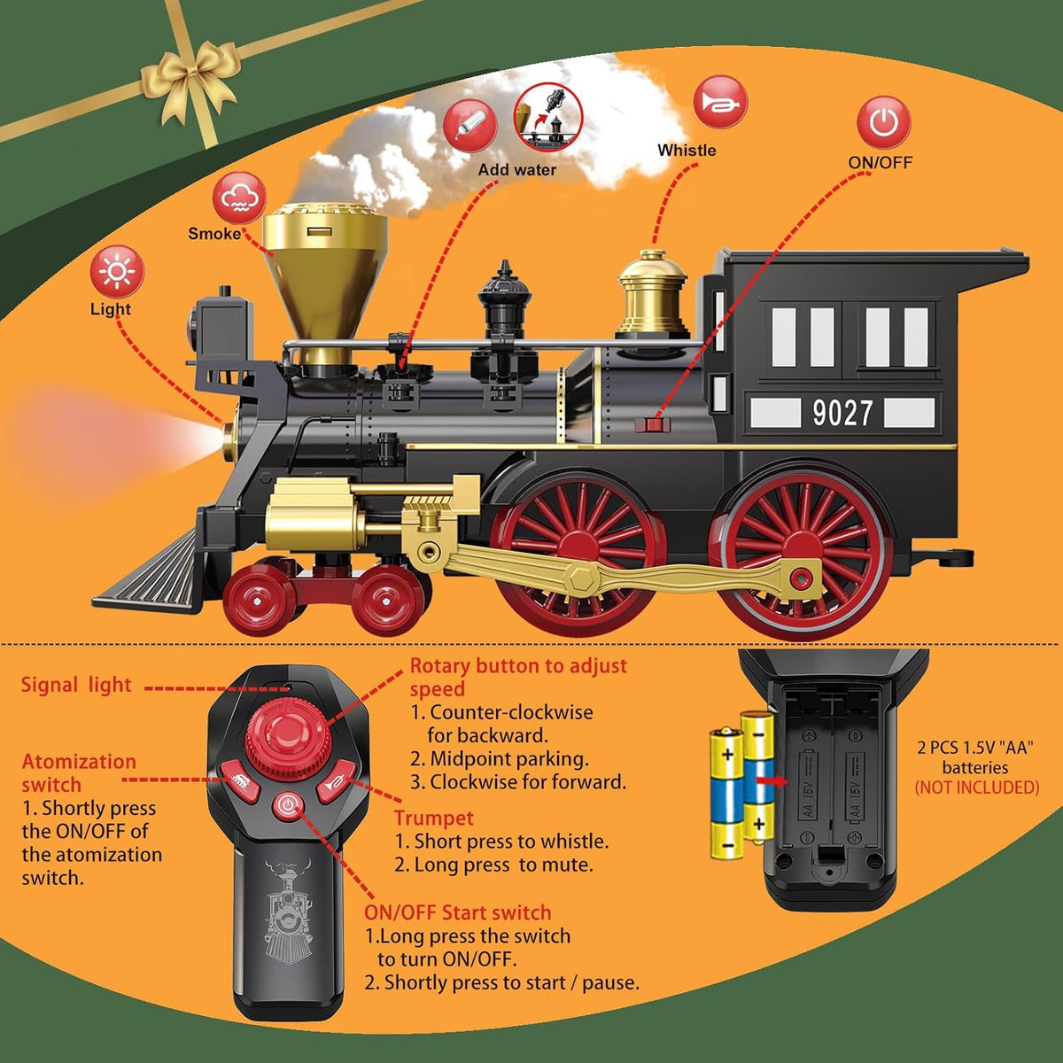 Electric Train Sets for Boys Girls Metal Alloy Christmas Trains Toys - Silver Rc Train Luxury Tracks - image 2