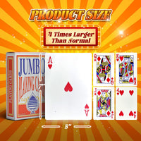 SeptCity Jumbo Playing Cards, Super Big Giant Game – Fun for Kids & Family - 4 times - image 2