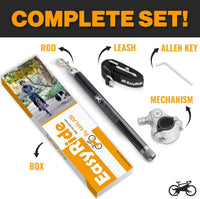 V2.0-180° Rotating Dog Bike Leash - Black - image 3