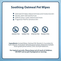 Best Pet Supplies Pet Wipes for Dogs - Dog Wipes Cleaning Deodorizing, for Coats, Ears, Paws - Soothing Oatmeal, 400 Count