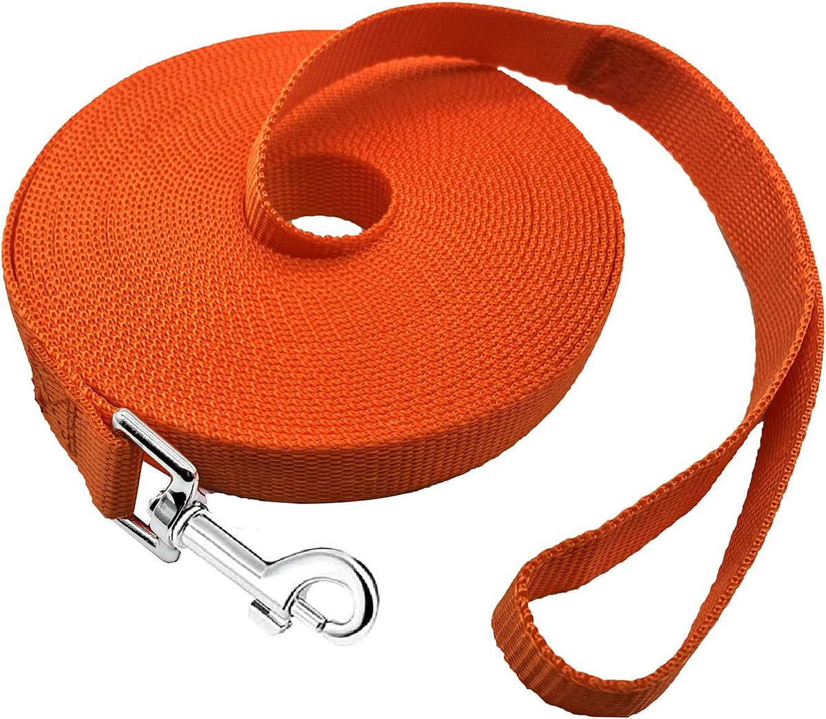 PETGOGO 15ft 20ft 30ft 40ft 50ft Long Dog/Puppy Lead Obedience Recall - 1" x 50FT / Orange