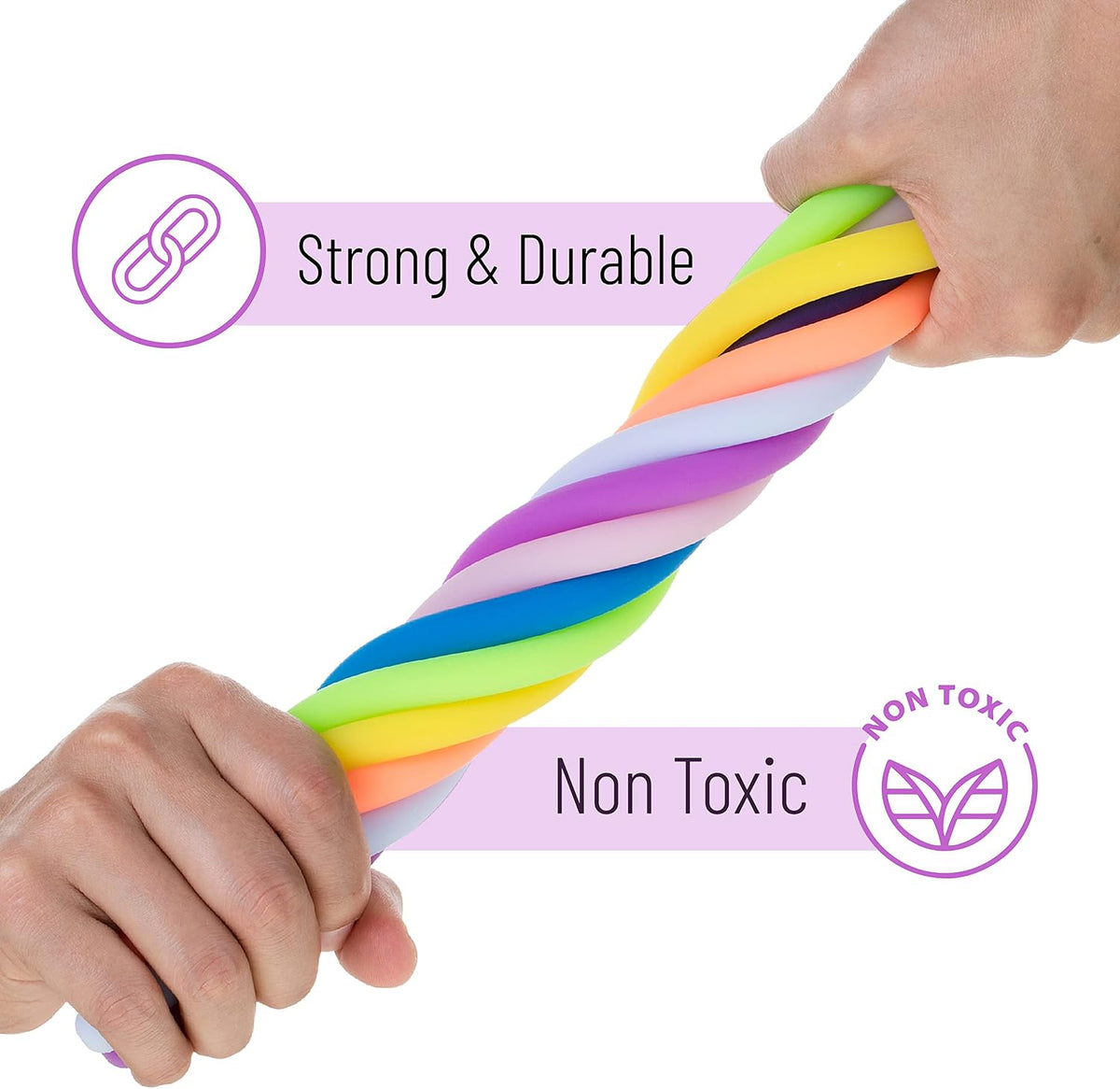 Mr. Pen, Monkey Noodle Fidget Toy, Colorful - Assorted Colors / 9 Pack - image 3