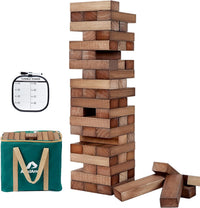 ApudArmis 60 Pcs Tumble Tower - Brown / L-Stack to 5 FT