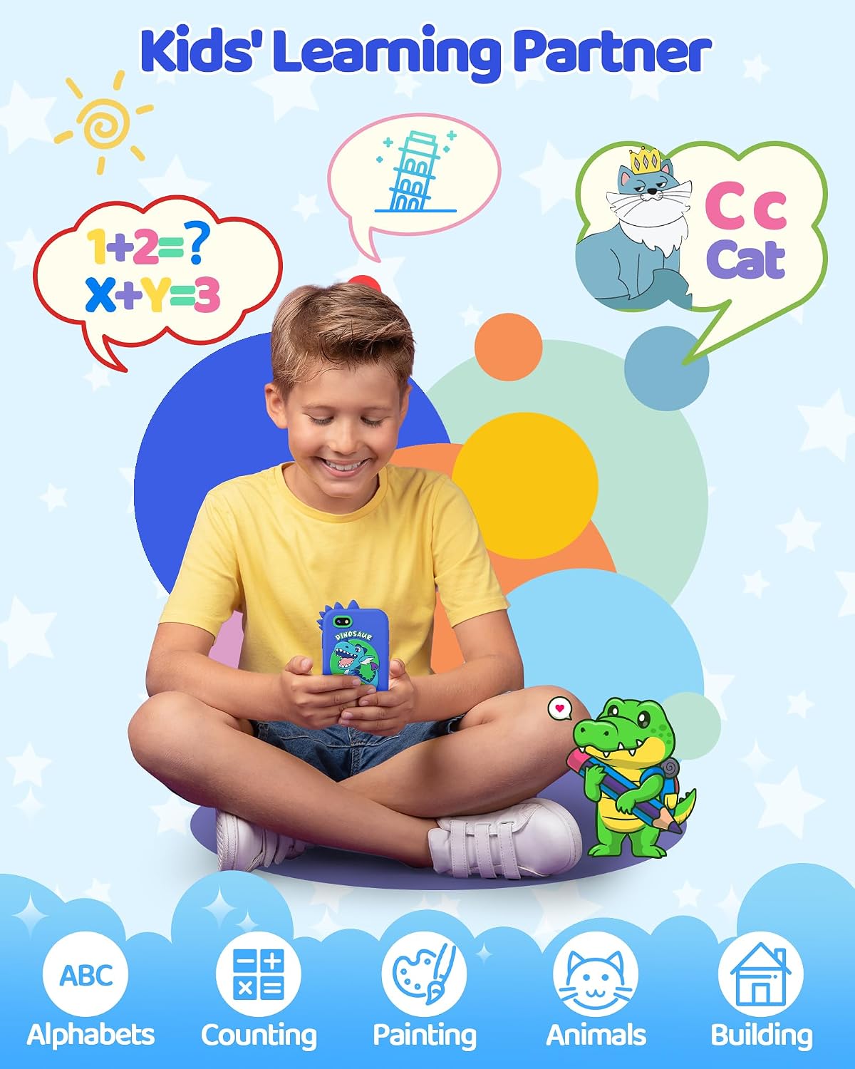 KOKODI Kids Smart Phone Toys - Navy Blue - image 4