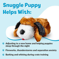 Original Snuggle Puppy Toys - Heartbeat Puppy for Dogs - Pet Anxiety Relief and Calming Aid - Comfort Dog Toys for Behavioral Training